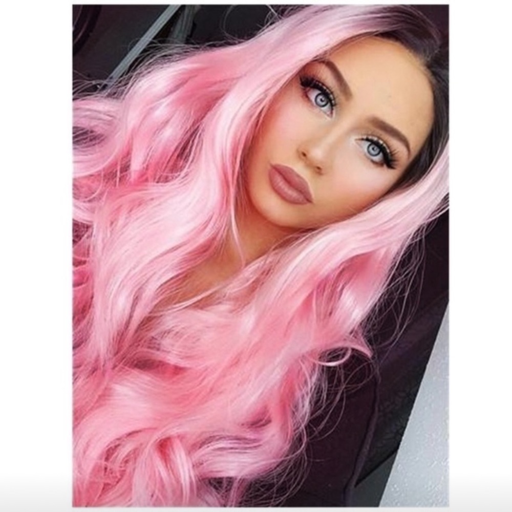 Ombré pink/peachy wig - Picture 1 of 5
